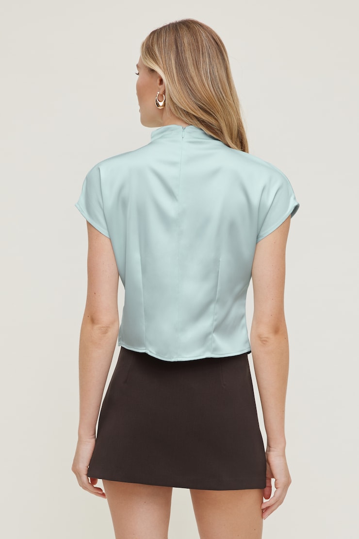 Blouse superposée en satin Ella