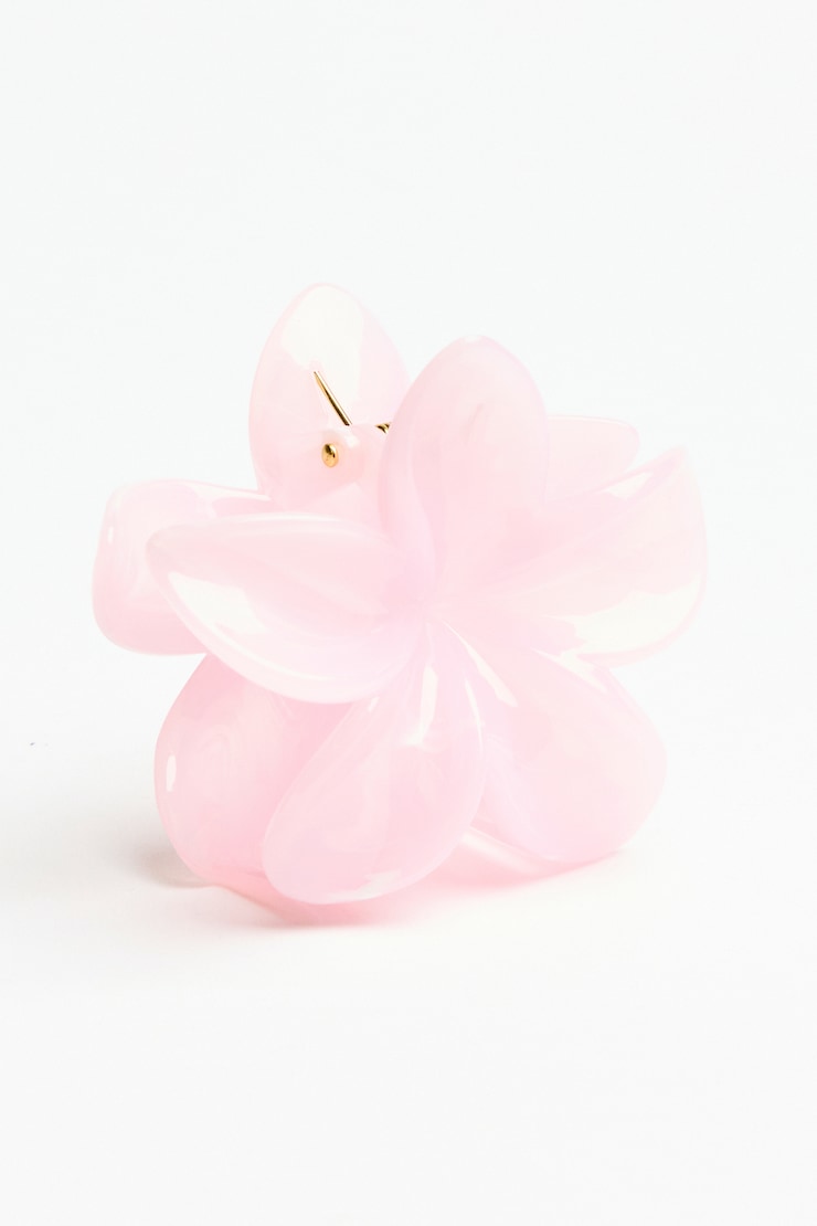 Flower Hair Claw, Pink, large