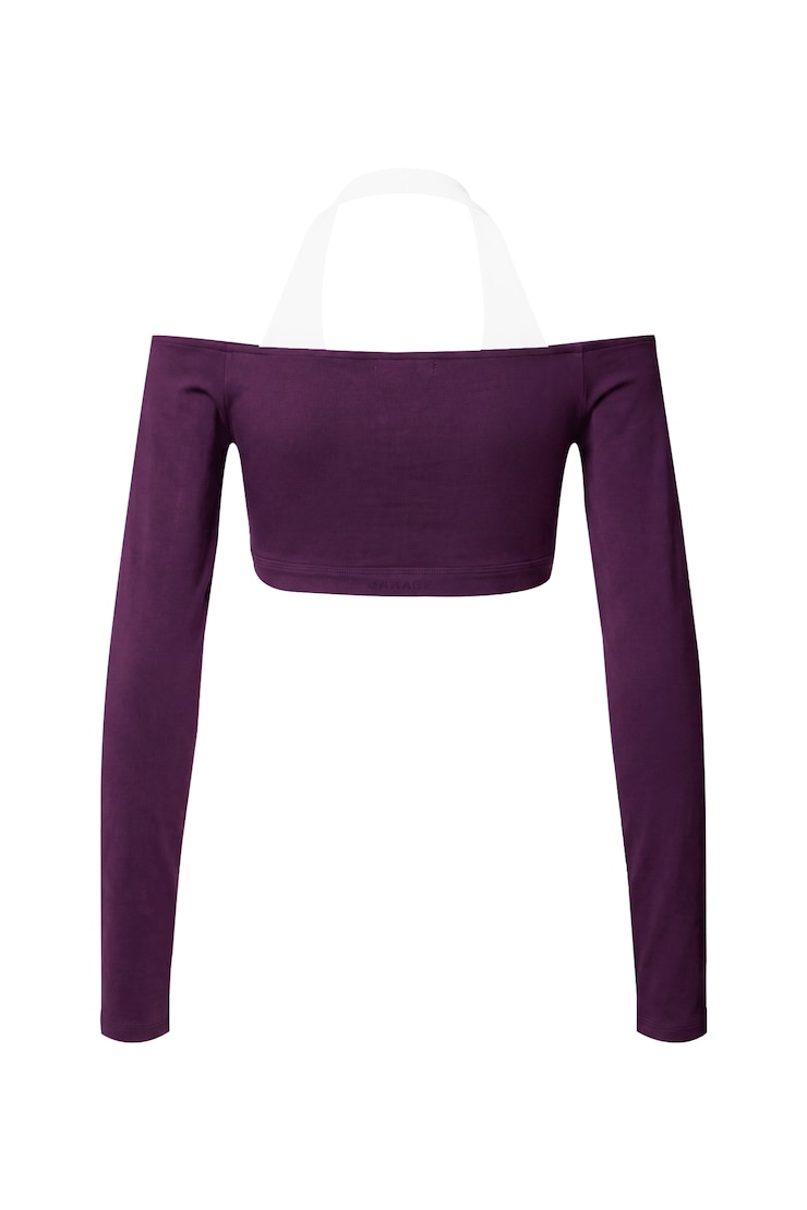 Active Double Layer Micro Top, Wild Berry Maroon/Coconut Whip Beige, large