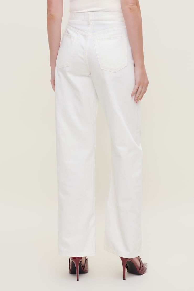 Kennedy High Rise Barrel Leg Jeans Ecru large