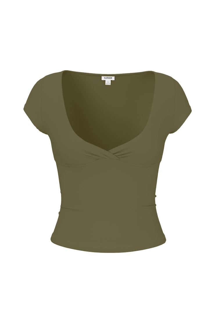 Sleek Crossover T-Shirt, Kalamata Green, large