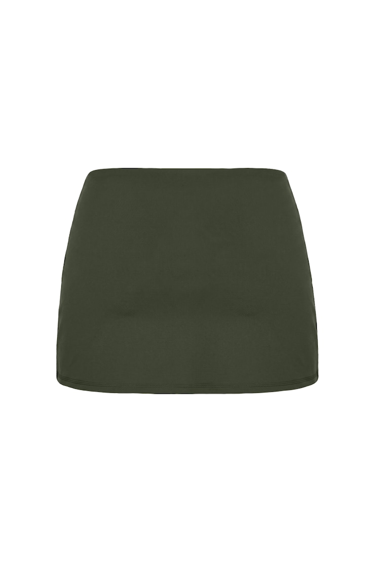 Active Low Rise Micro Skort, Olive Obsession, large