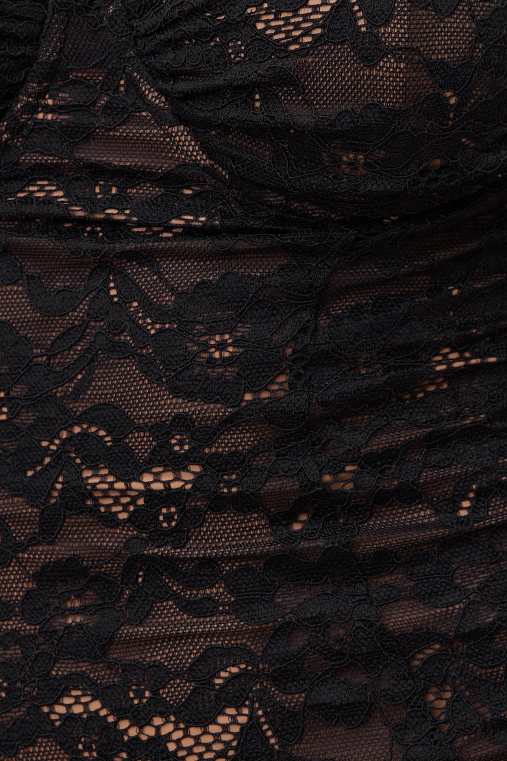 Chloe Lace Mini Dress Jet Black large
