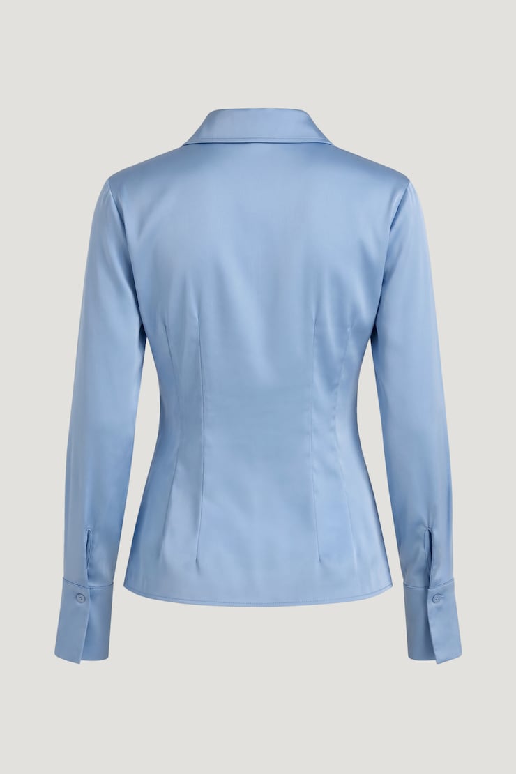 Kyra Satin Shirt Bel Air Blue large