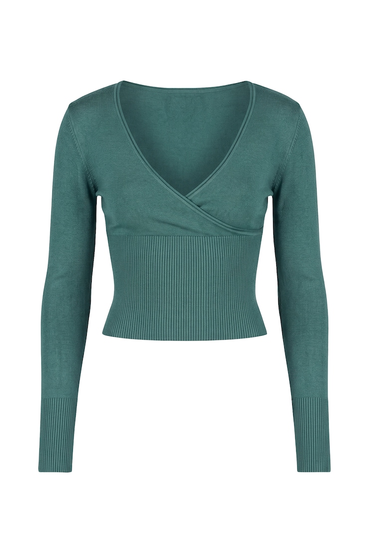 Wrap Me Sweater, Teal Temptation, large