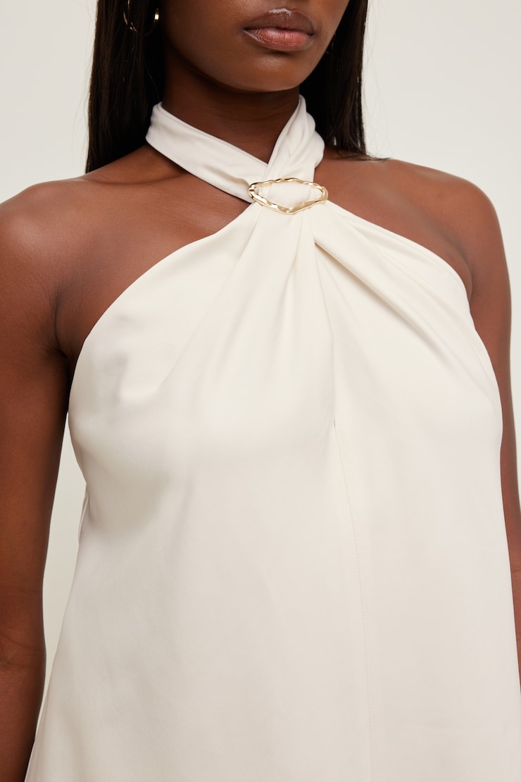Buckle Halter Top