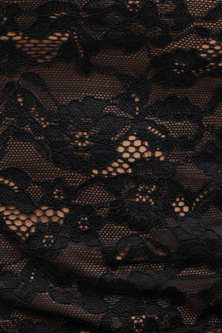 Off Shoulder Lace Top Jet Black large