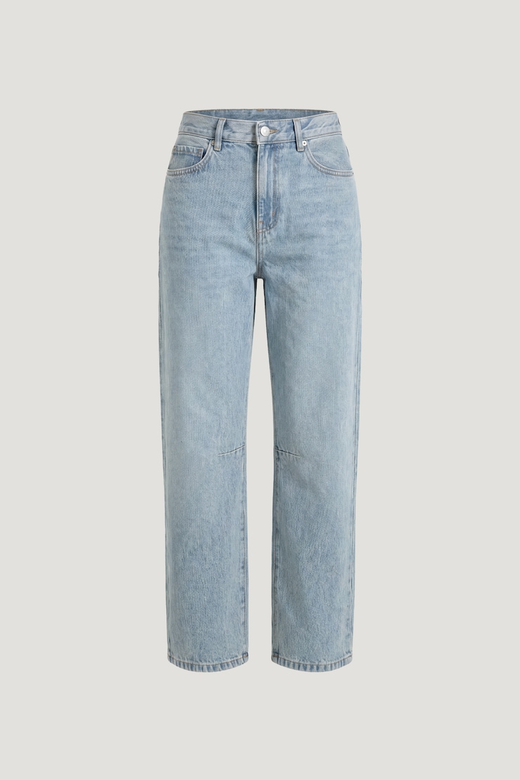 Theo Mid Rise Barrel Leg Jeans Medium Light Indigo / Estes Blue large