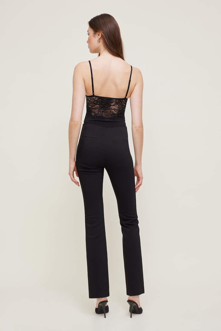 Lace Bustier Bodysuit Jet Black large