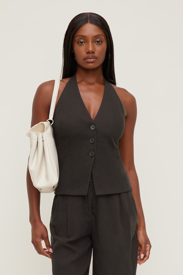 Linen Halter Vest