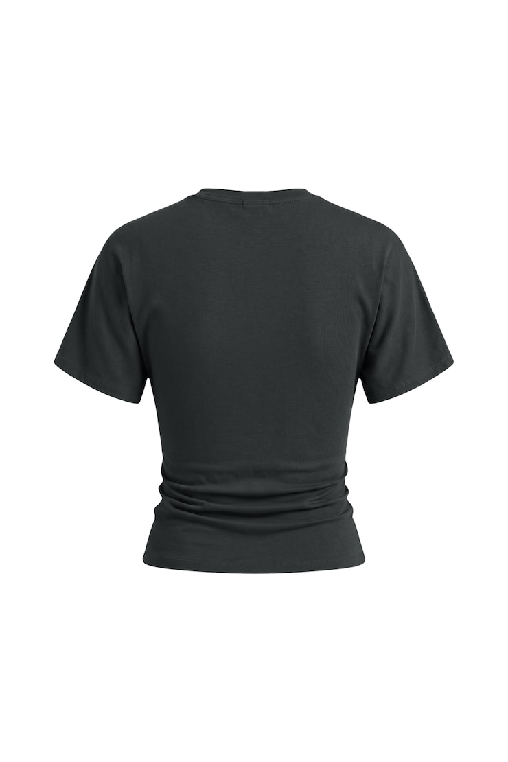 Snatch Waist Dolman T-Shirt, Forged Iron Grey, large