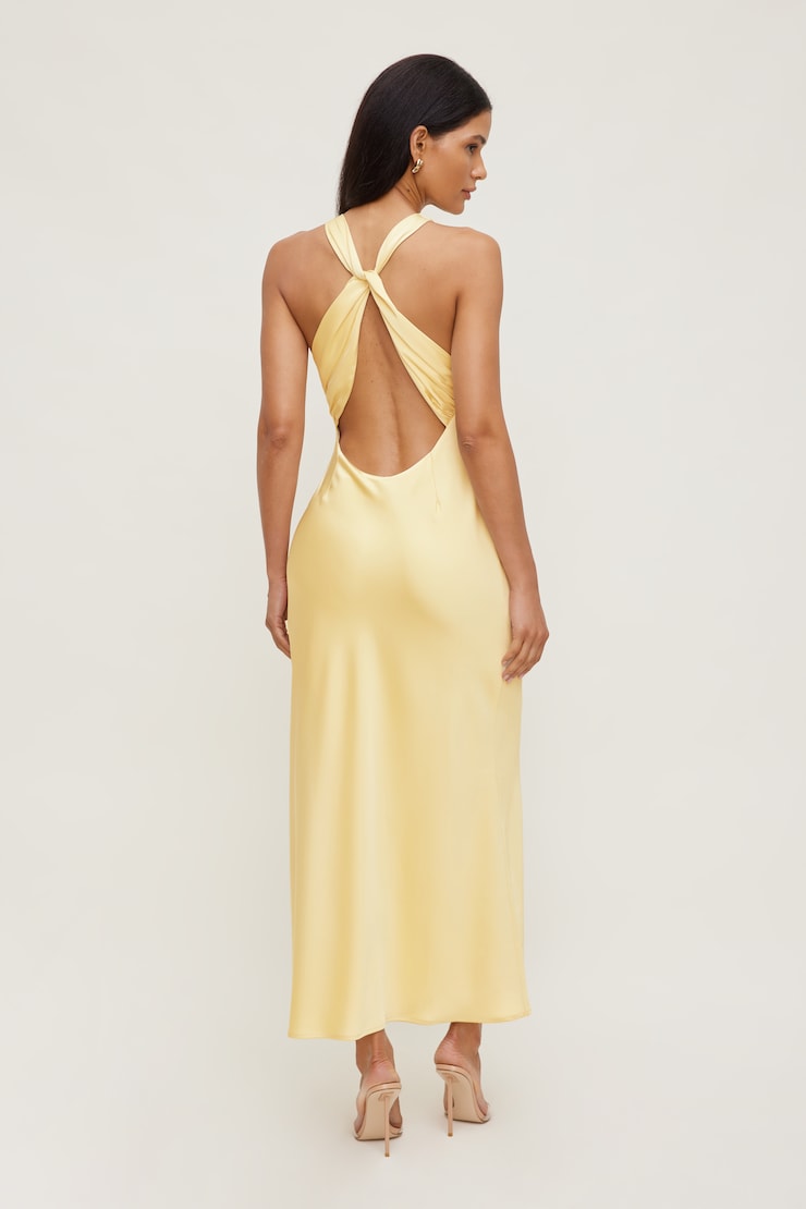 Andy Satin Maxi Dress