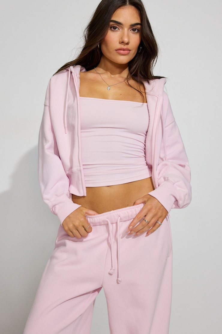 SoftTerry Bubble Zip Hoodie Pink | Garage