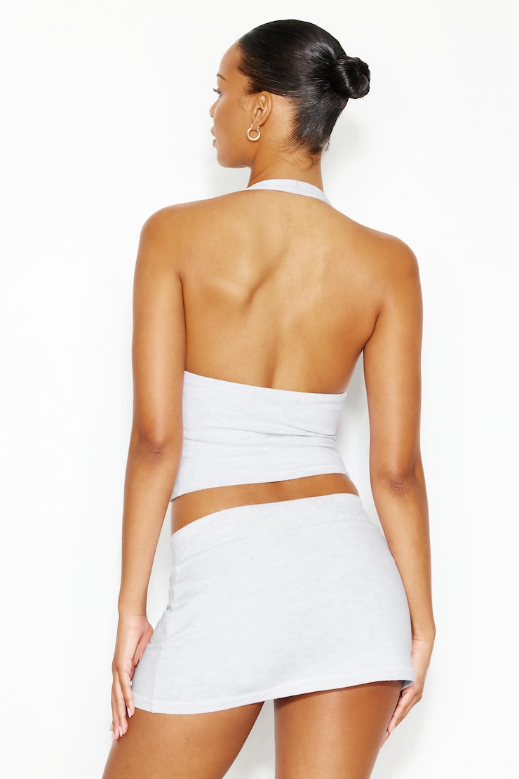 StretchTerry™ Micro Skort, Spring Grey Mix, large