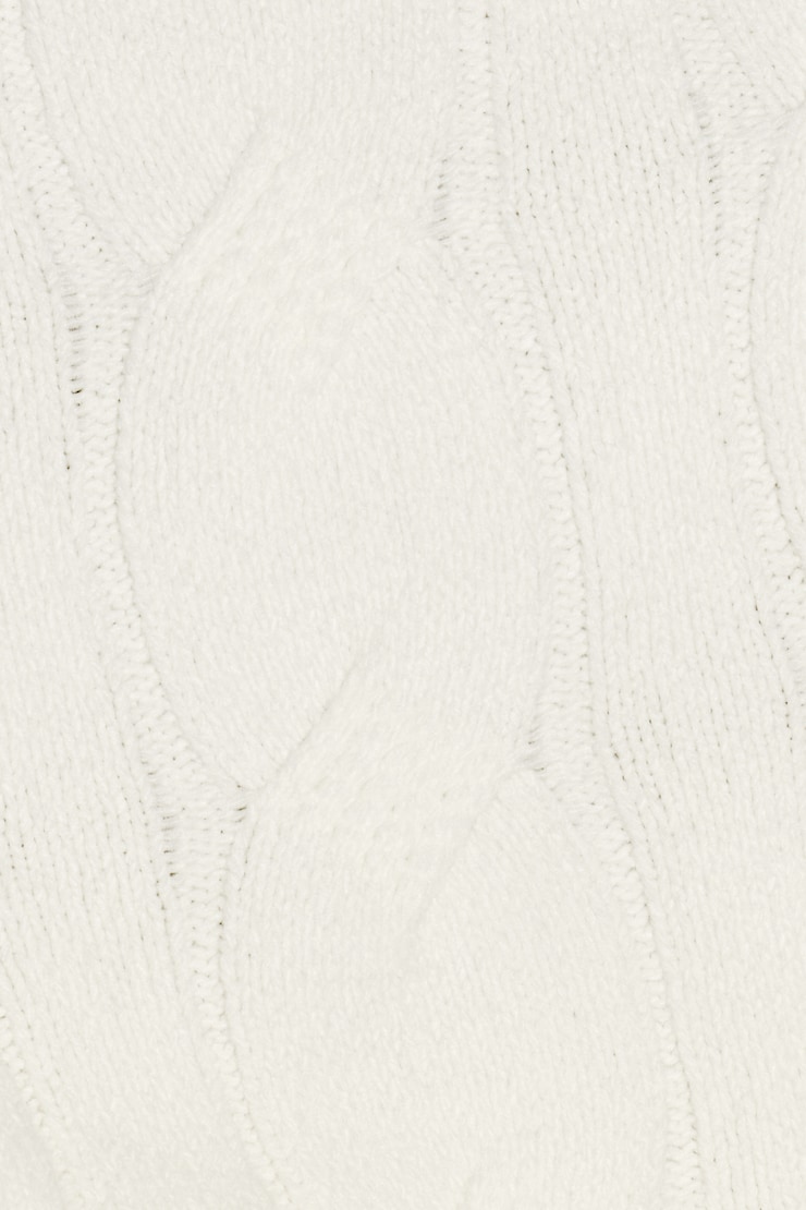 Chenille Boatneck Sweater, Tofu Off-White, large
