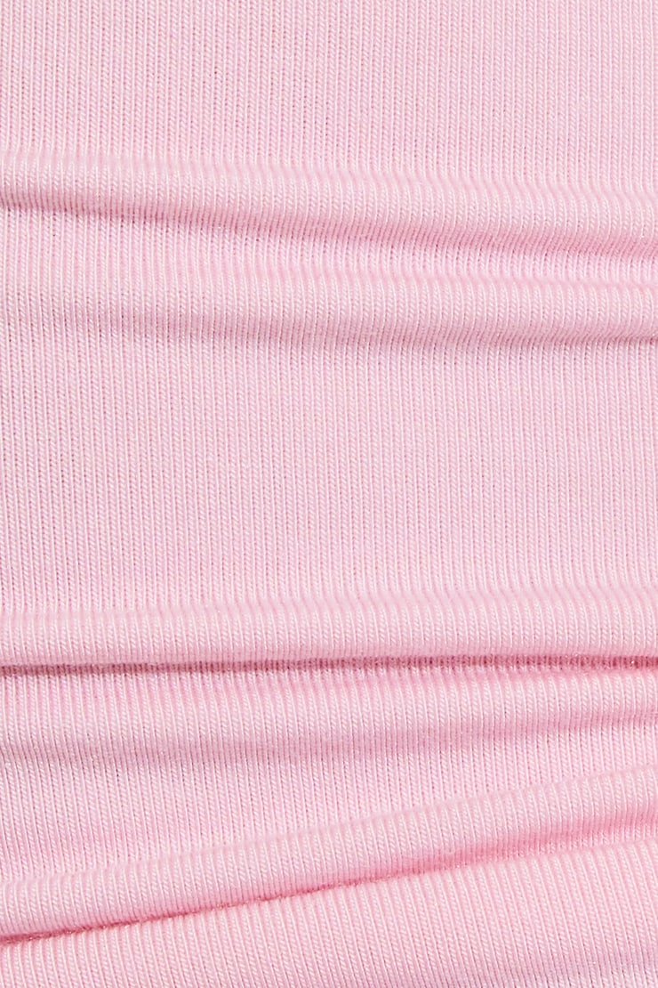 Smooth Open Neck Long Sleeve Tee, Parfait Pink, large