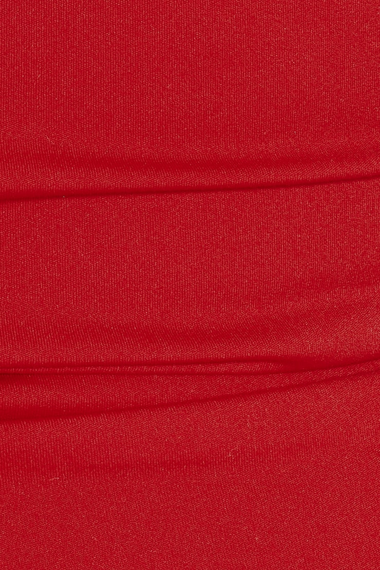Sleek Underbust Henley Short Sleeve Top