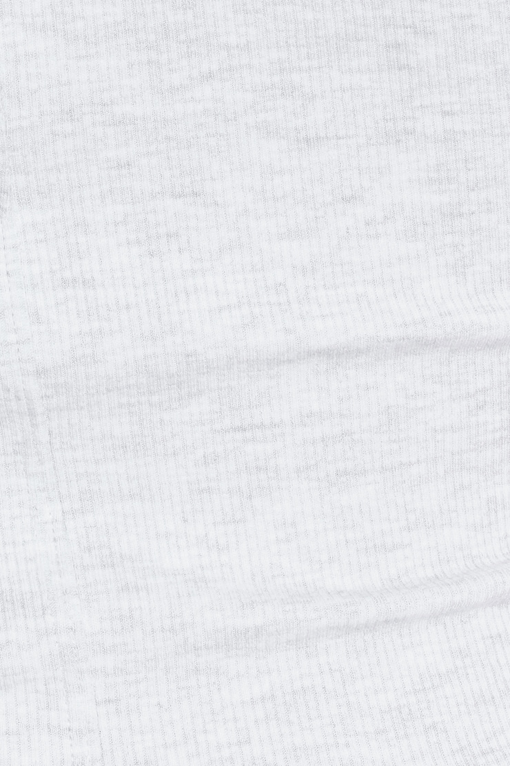 SnatchRib Cropped Crewneck T-Shirt, Spring Grey Mix, large