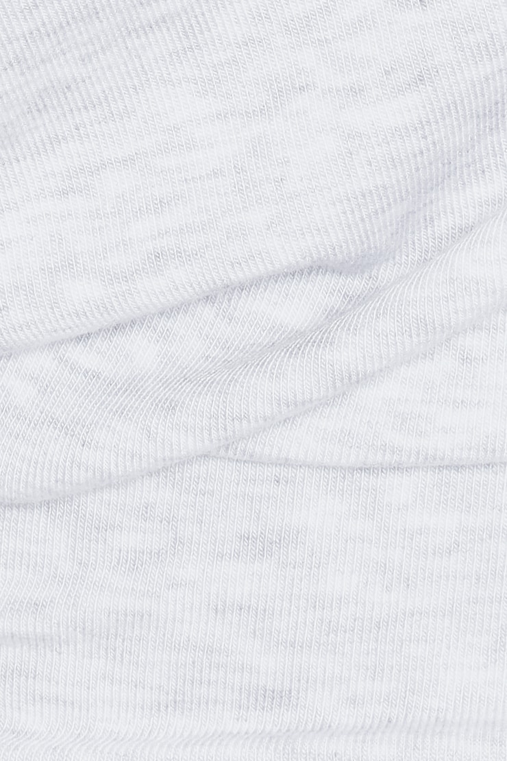 Haut asymétrique à manches longues et taille moulante, Mélange gris printanier, large