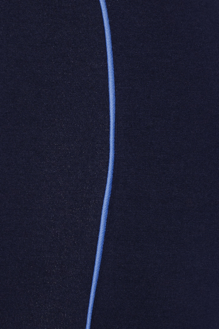 StretchTerry™ Capri Pants, Naughty Navy Blue/Blue Blush, large