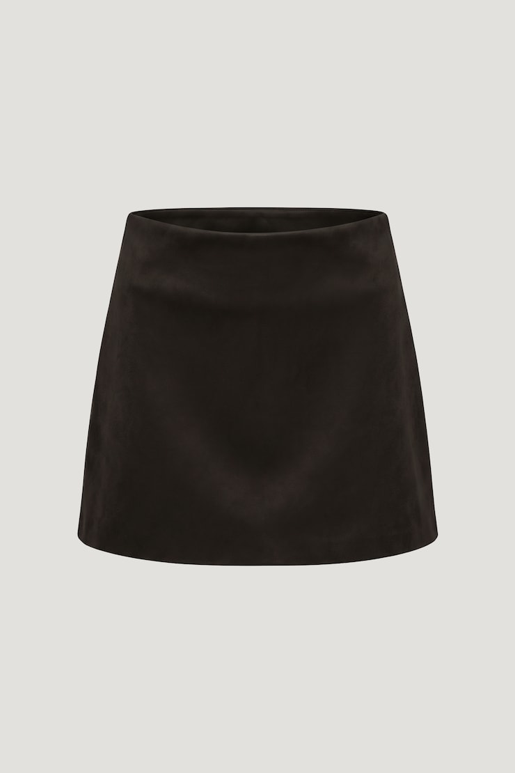 Stacie Faux Suede Mini Skort