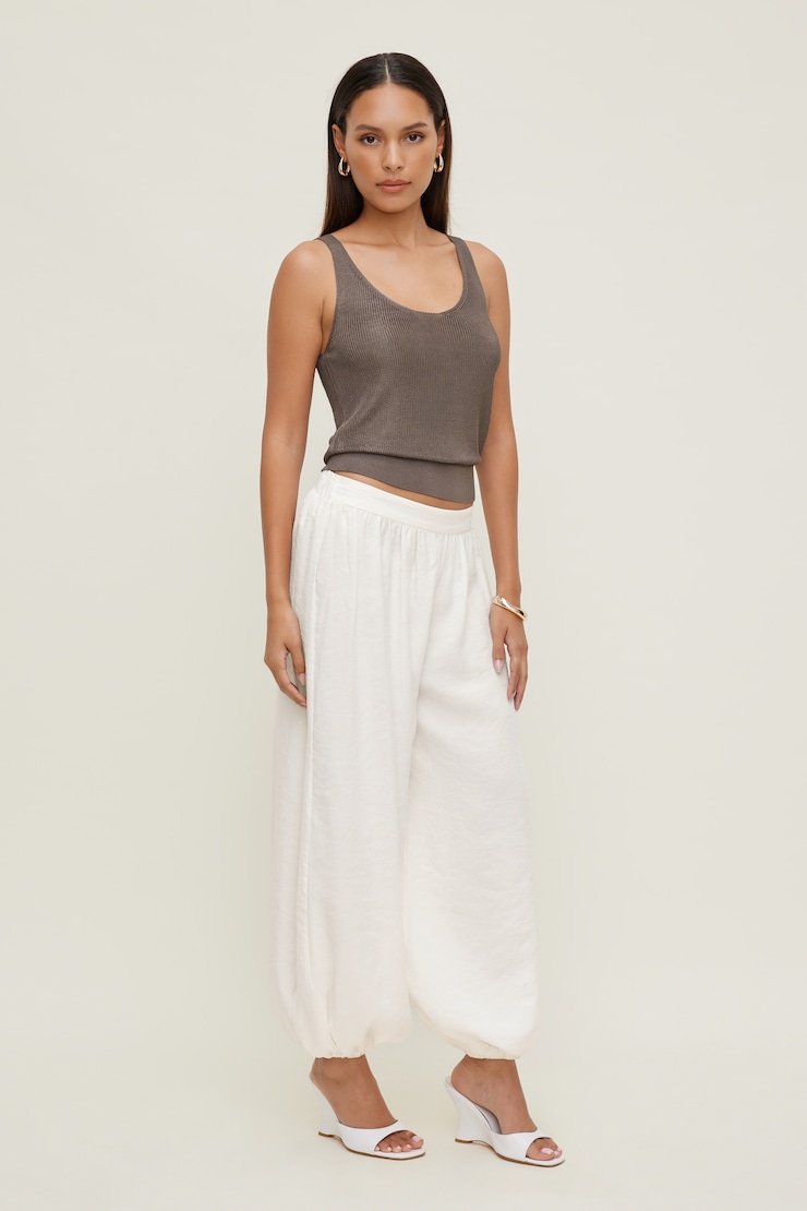 Camisole en tricot lustrée