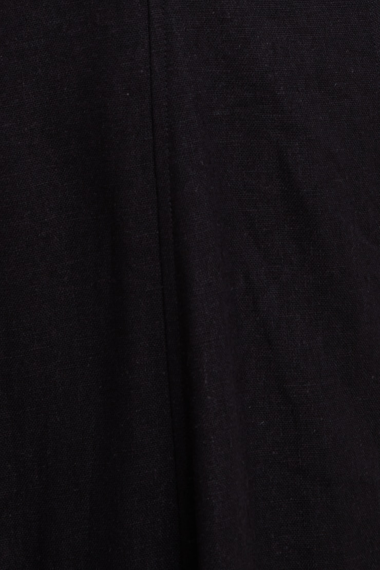 Belle Linen Midi Dress Jet Black large