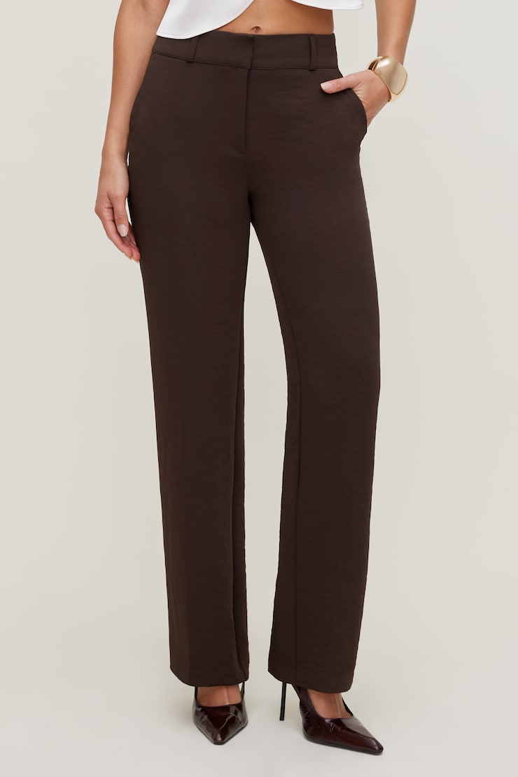 Camelia Airflow Straight Leg Pants Java Brown large