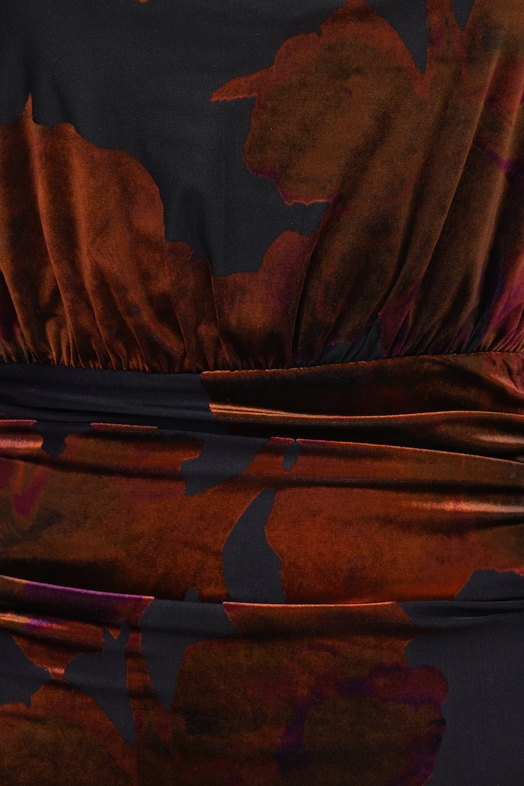 Burnout Halter Maxi Dress