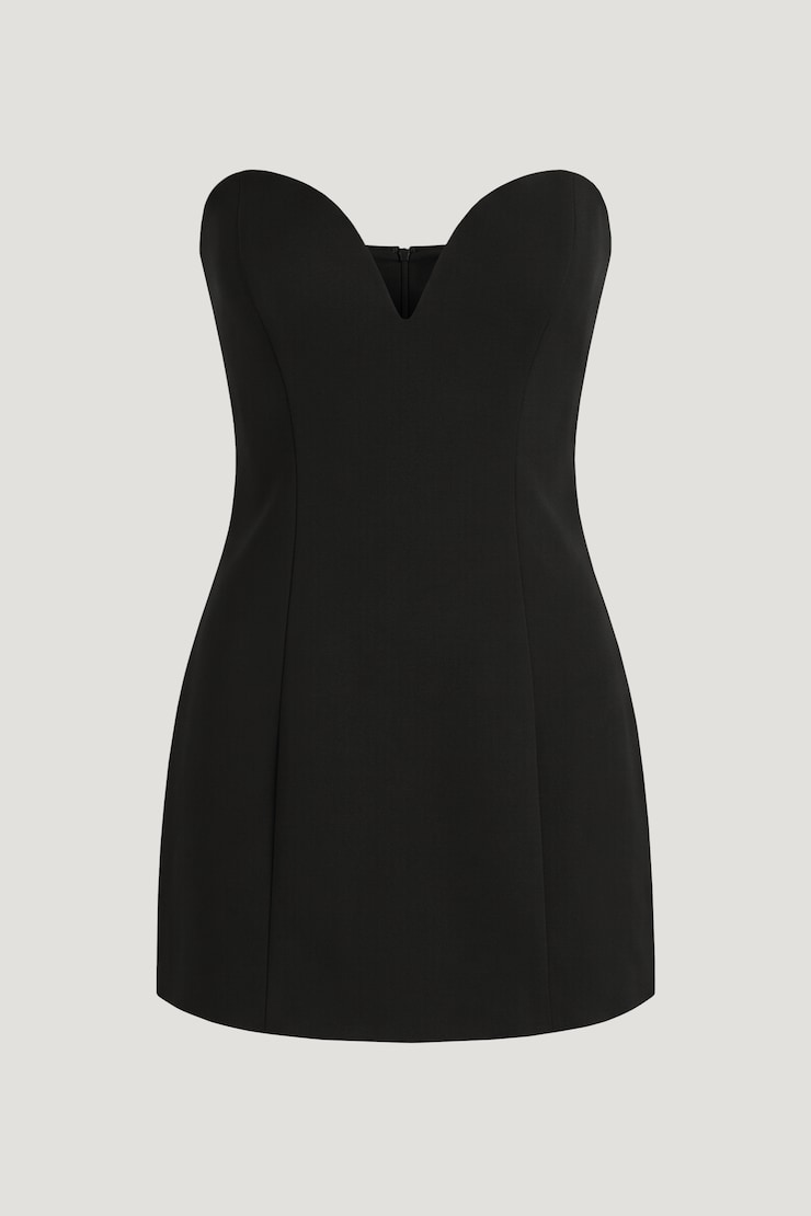 Sweetheart Mini Tube Dress Jet Black large