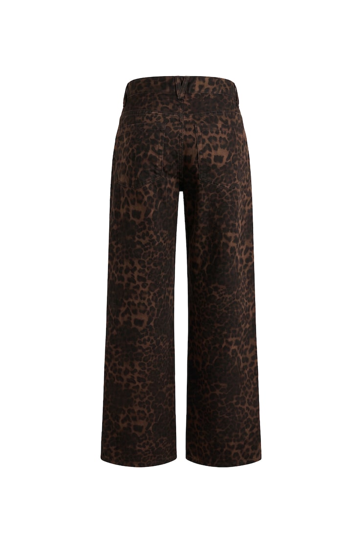 Low Rise Baggy Jeans, Untamed Leopard, large