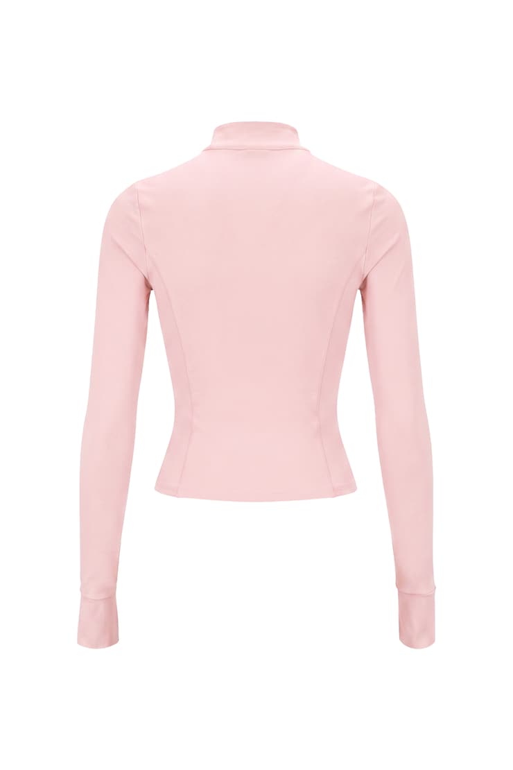 Active Zip Up Jacket, Pink, large