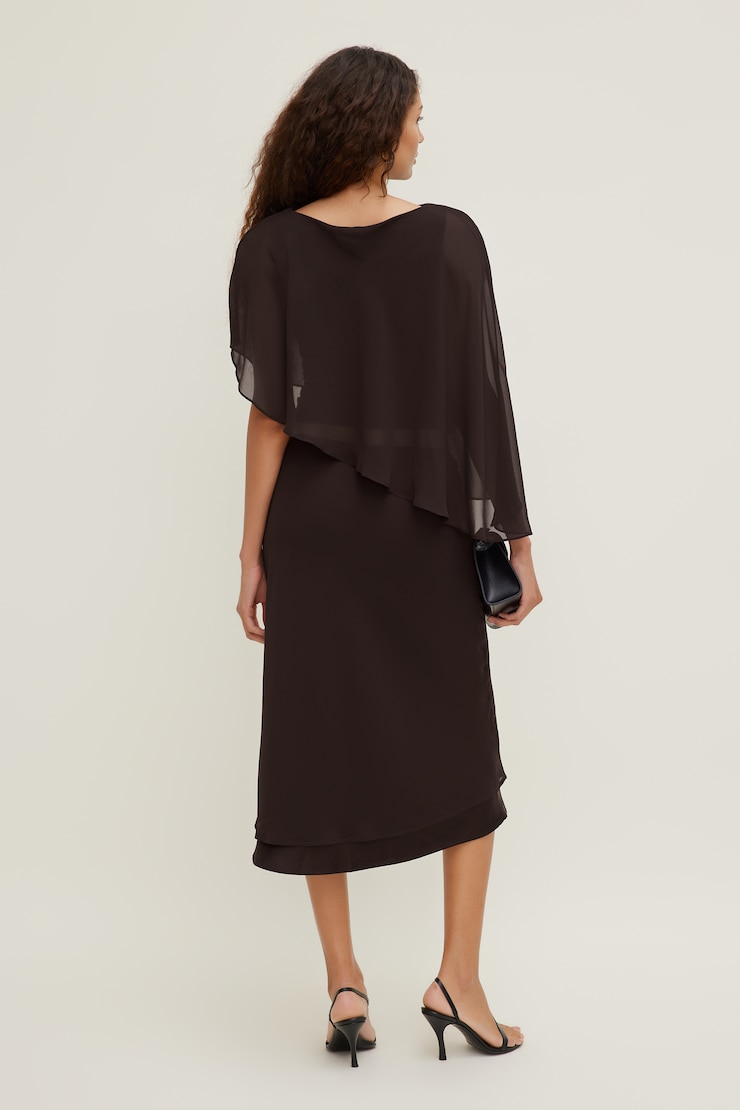 Sora Sculpt Cape Top Cherry Lacquer Burgundy large