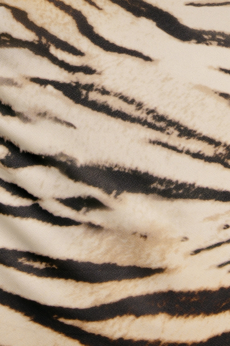 Alessia Maxi Slip Dress Zebra Brown large