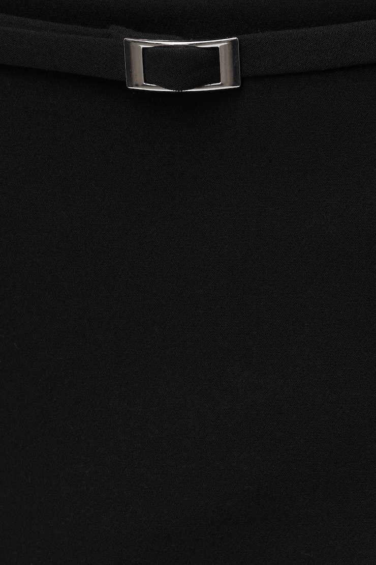 Minijupe-short avec ceinture Stacie Noir encre large