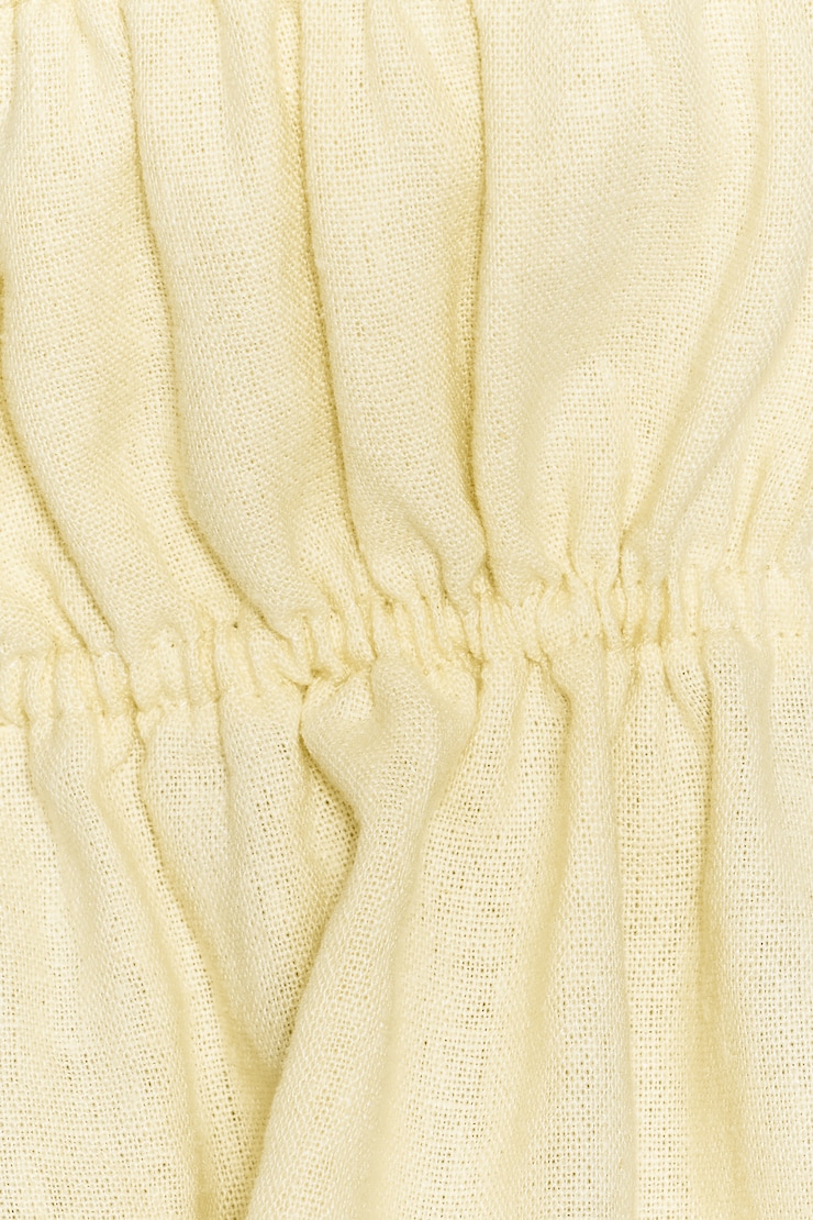 Linen Flyaway Halter Top, Anise Flower Yellow, large