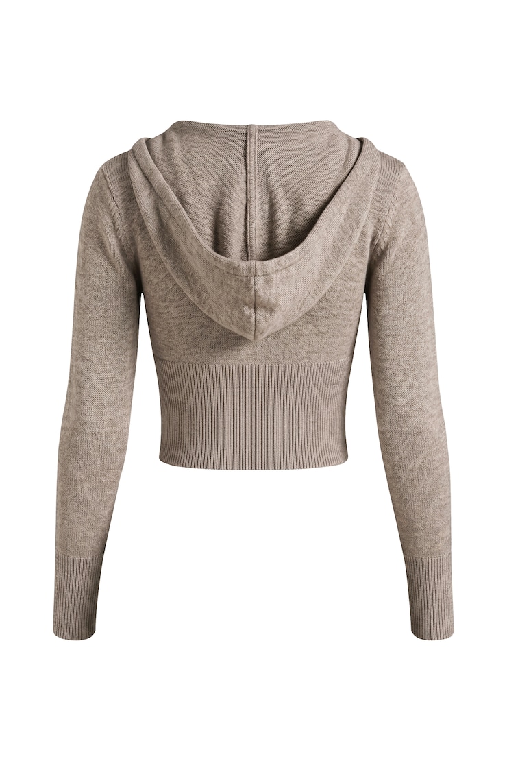 Sweater Zippie, Warm Taupe Melange, large
