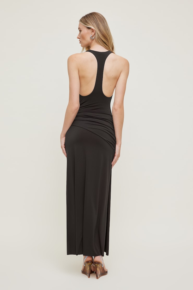 Sculpt Racerback Bodysuit Chocolate Torte Brown large