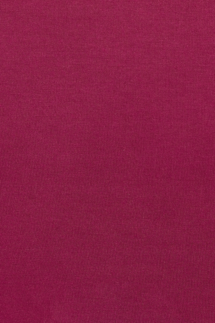 Fluid Off Shoulder Top, Sour Cherry Burgundy, large