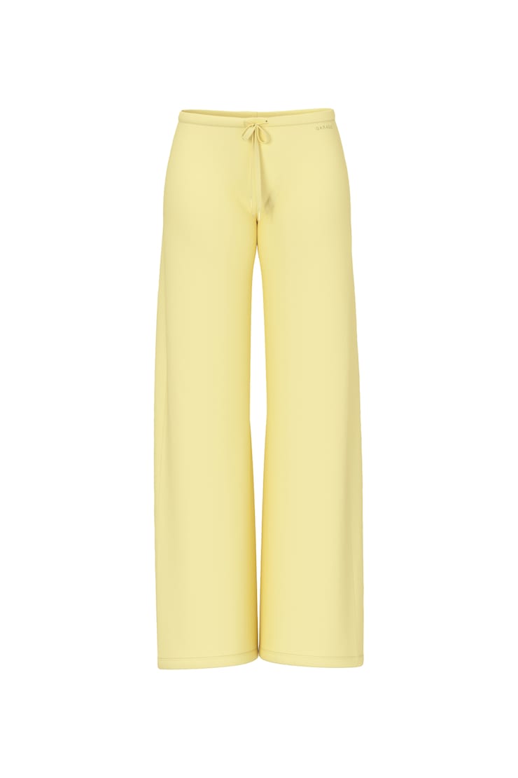 StretchTerry™ Wide Leg Pants, Limonada Yellow, large