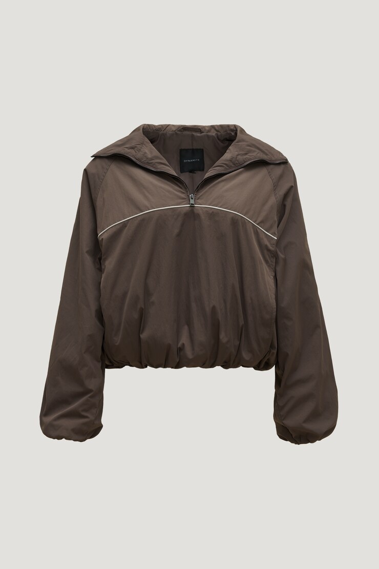 Piping Wind Anorak Velvet Espresso Brown large