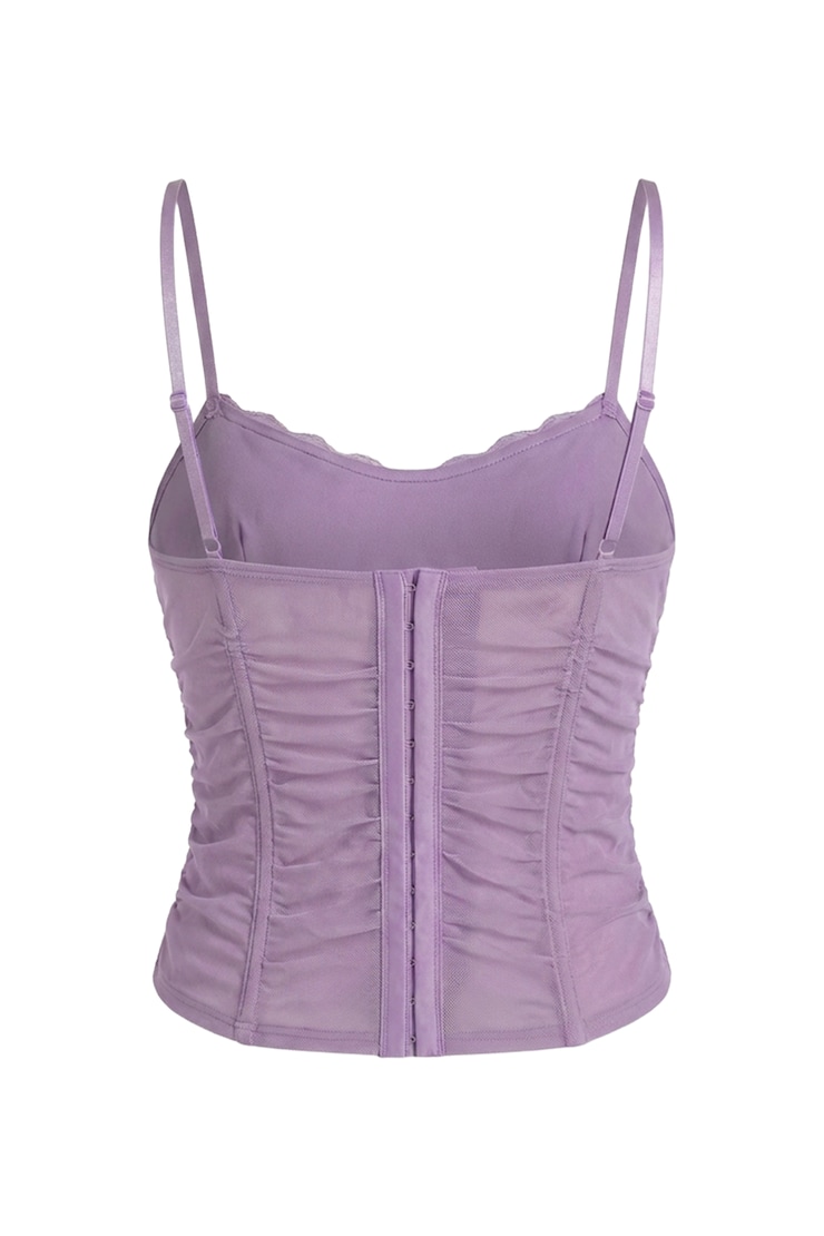 Ally Mesh Peekaboo Bustier, Charged Lilac Purple, large