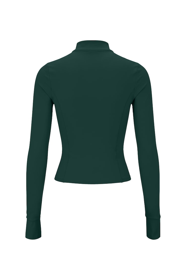 Active Zip Up Jacket, Green Envy, large