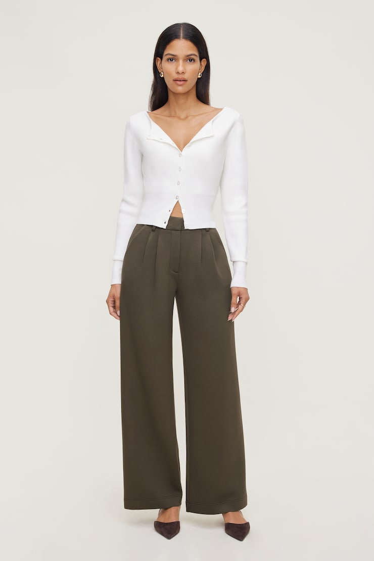 Alex Anywear Wide Leg Pants Wren Khaki large