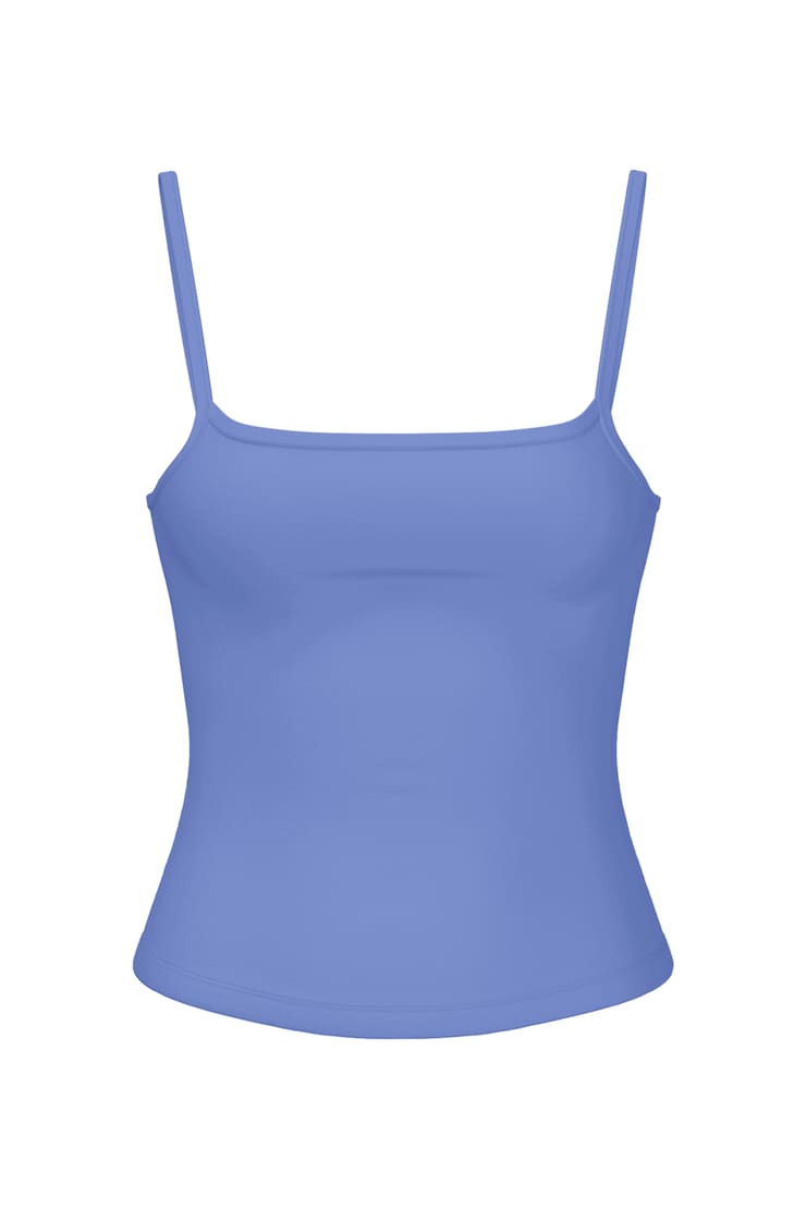 Sleek Scoop Cami Top, Blue Blush, large