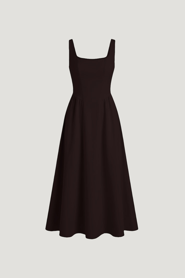 Irina Ponte Midi Dress Cherry Lacquer Burgundy large