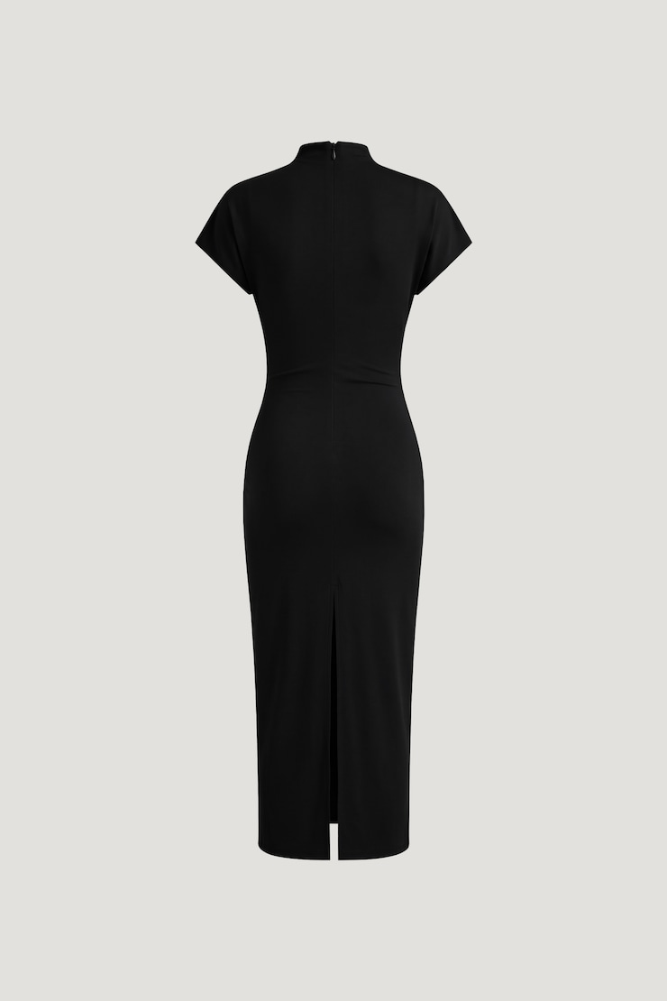 Sculpt Ruched Midi Dress