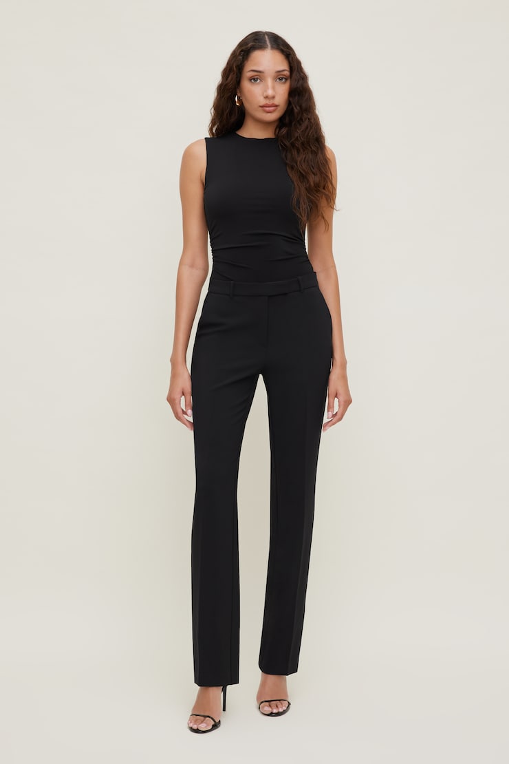 Sculpt Open Back Bodysuit Jet Black large