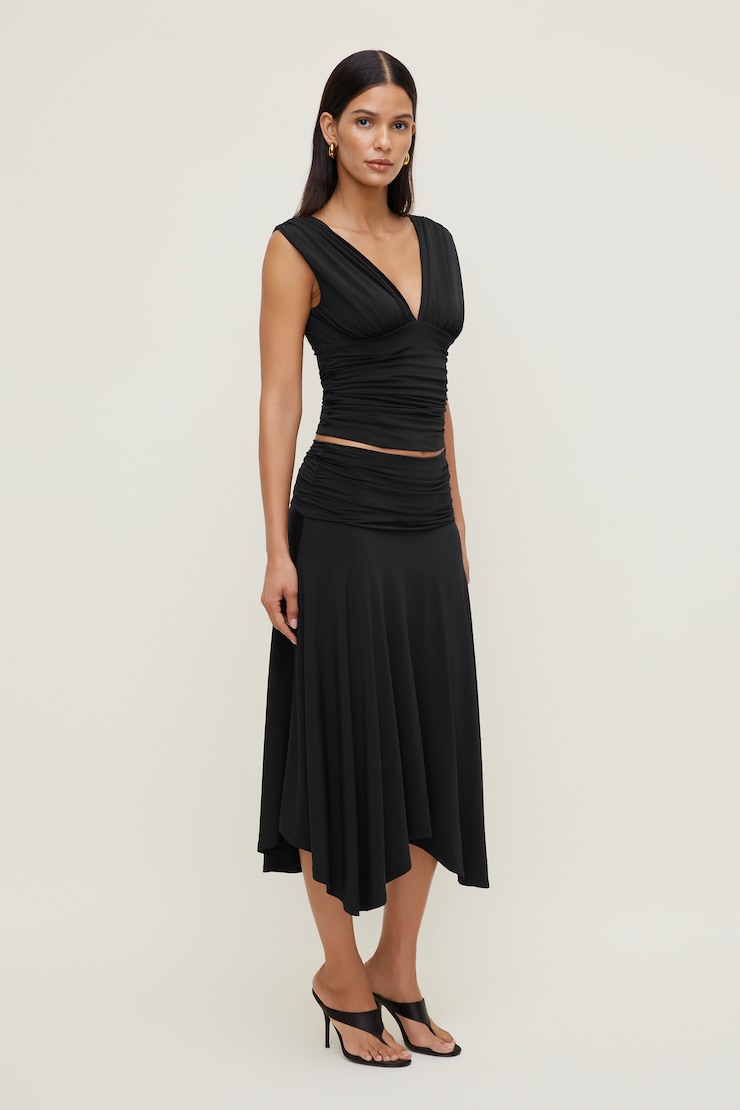Sculpt Plunge Tank Top