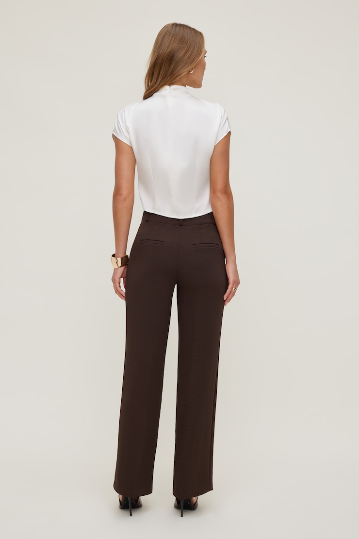 Camelia Airflow Straight Leg Pants Java Brown large